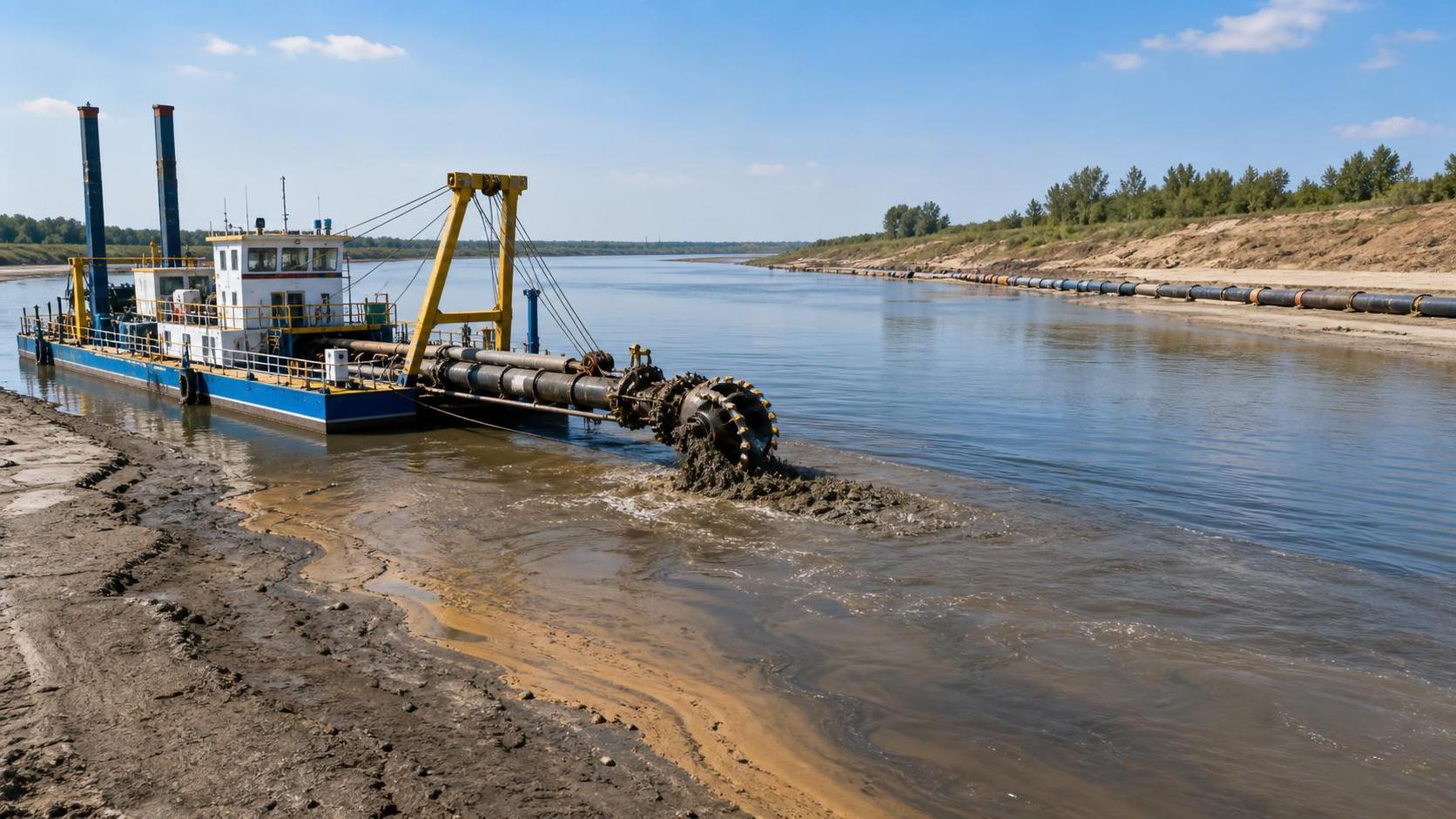 How YLCSD300 Cutter Suction Dredger Parameters Affect River Dredging Output