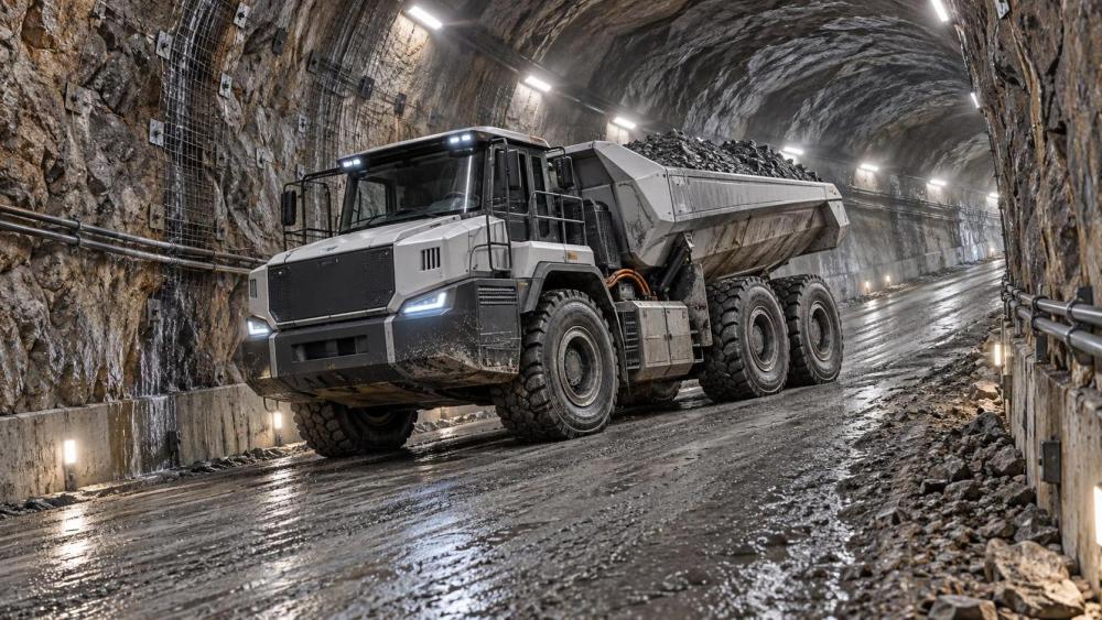 Can articulated dump trucks safely operate on 15% underground gradients under ISO 21807-compliant conditions?