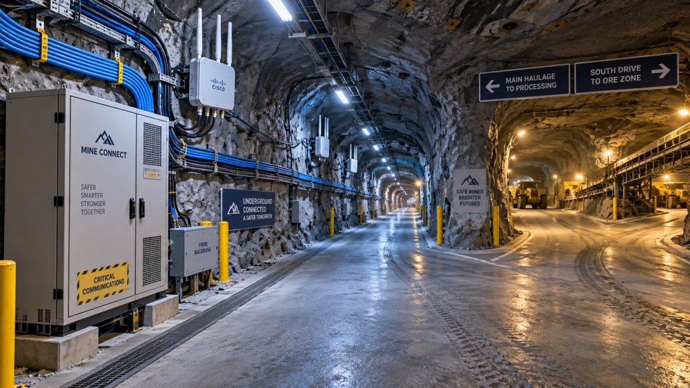 Planning Underground Communication Systems for Remote Australian Mine Sites