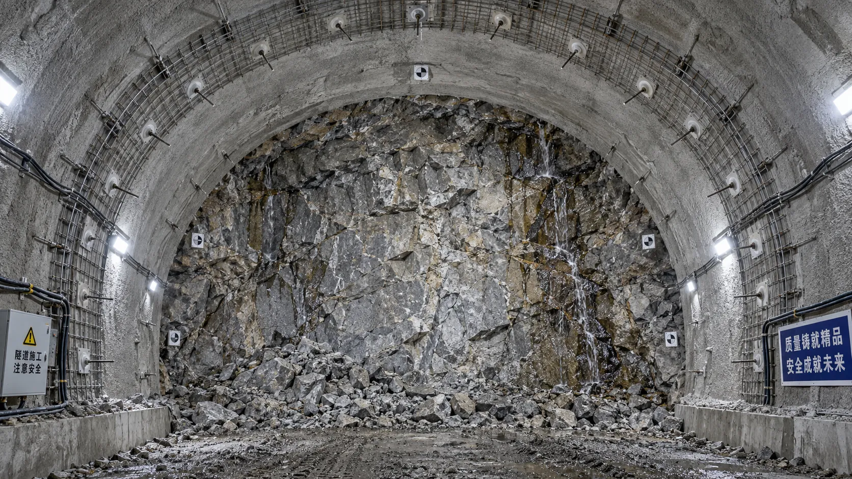 When rock reinforcement in tunnel construction must change after blasting