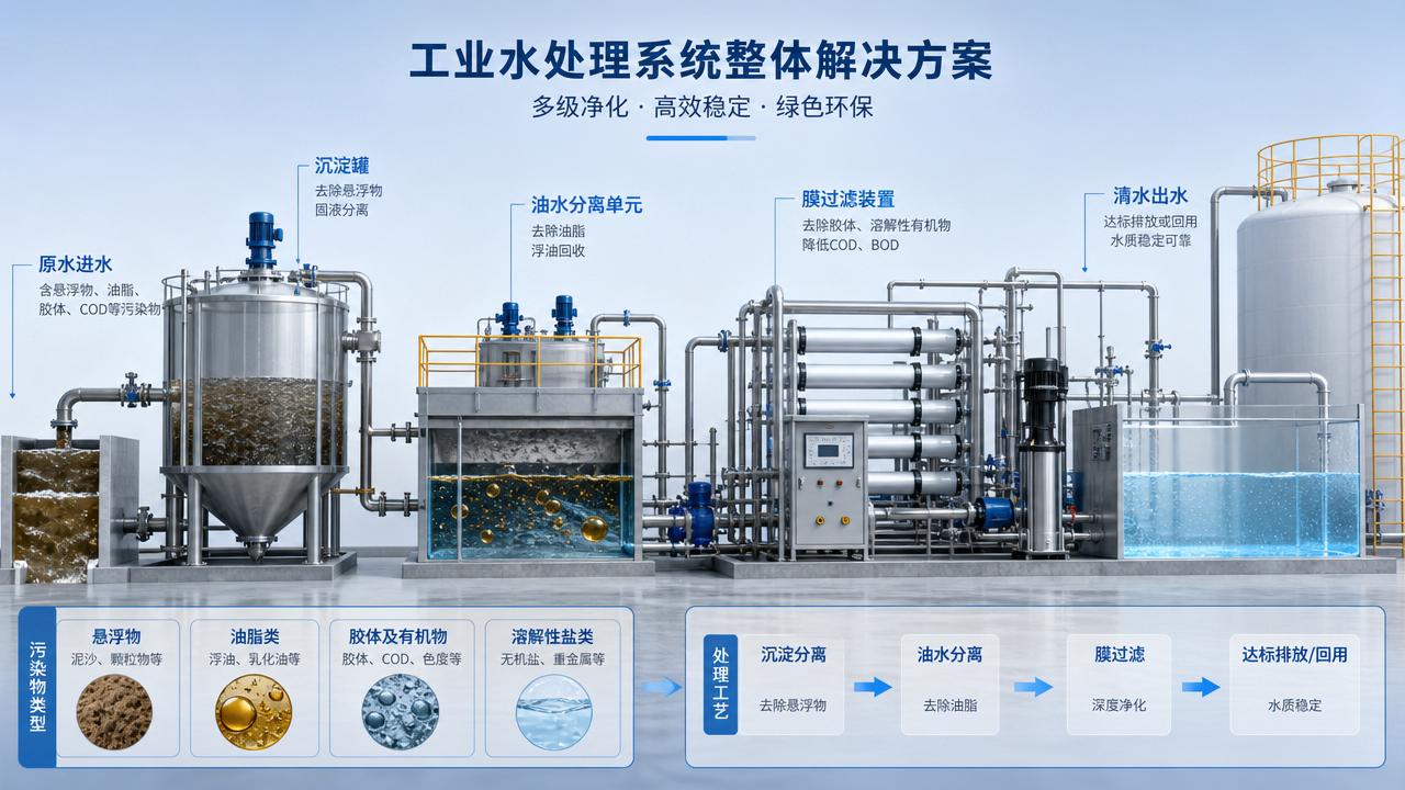 Water purification for factories: which method fits which contaminant?