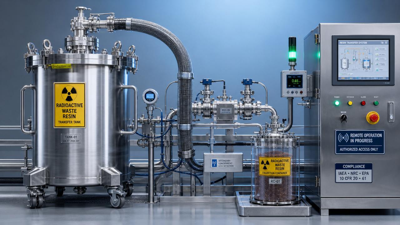 Nuclear Waste Management: Safer Resin Handling Options