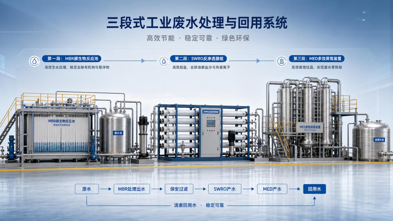 Water Treatment Options Compared: MBR, SWRO, or MED for Industrial Reuse?