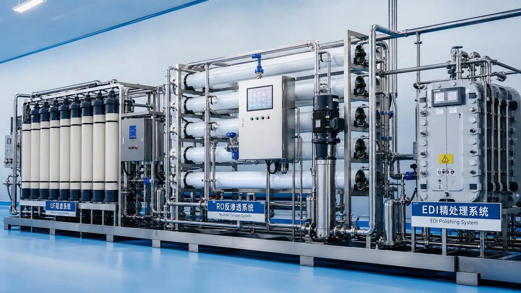 Industrial Water Purification Systems: How to Compare RO, UF, and EDI