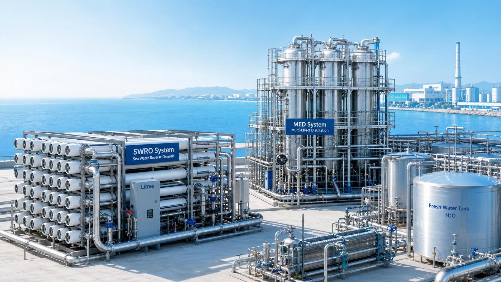 Seawater Desalination: SWRO or MED for Lower Lifecycle Cost?