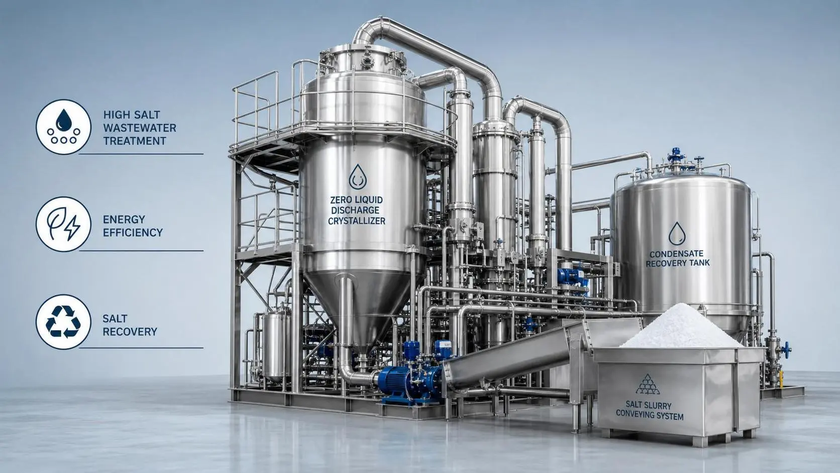 Zero Liquid Discharge Crystallizer Selection: Energy, Recovery, and OPEX
