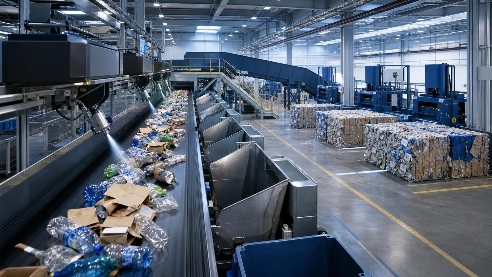 When does AI sorting make sense for solid waste management in cities?