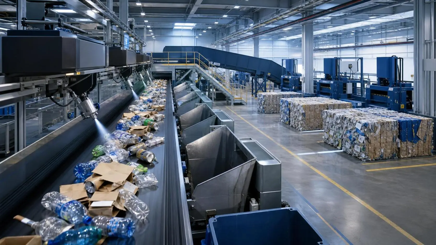 When does AI sorting make sense for solid waste management in cities?