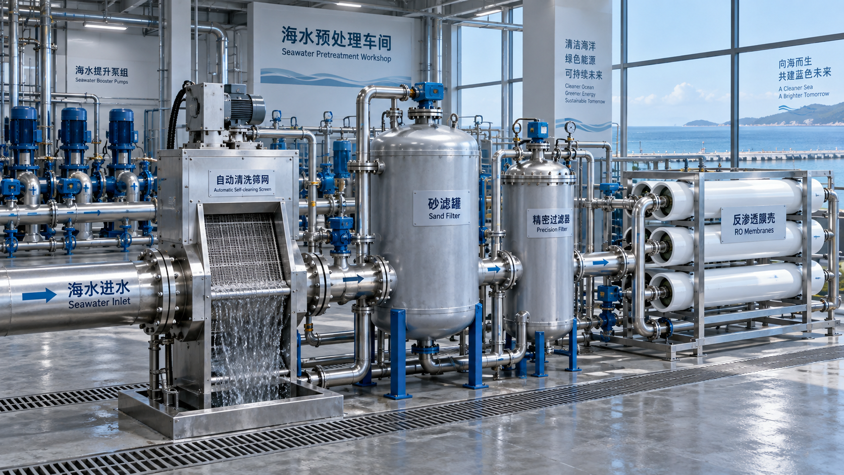 How to Improve Industrial Seawater Quality Before Cooling or Membrane Treatment