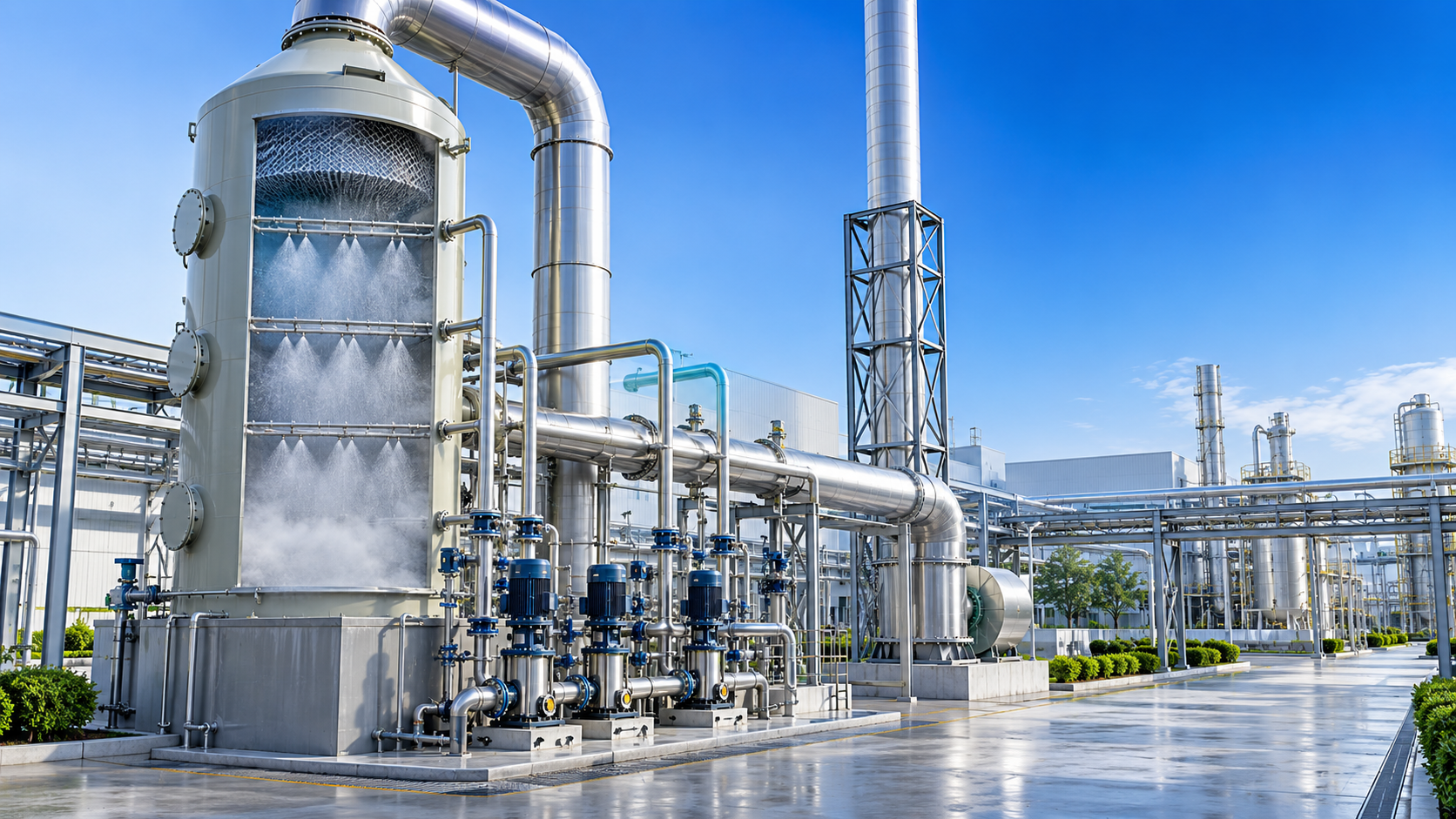 How to size a desulfurization equipment scrubber for variable gas flow