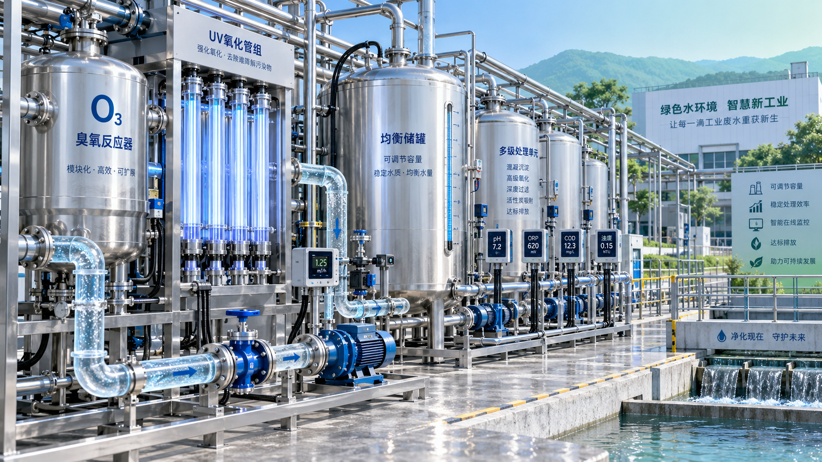 How to size advanced oxidation equipment for variable wastewater loads