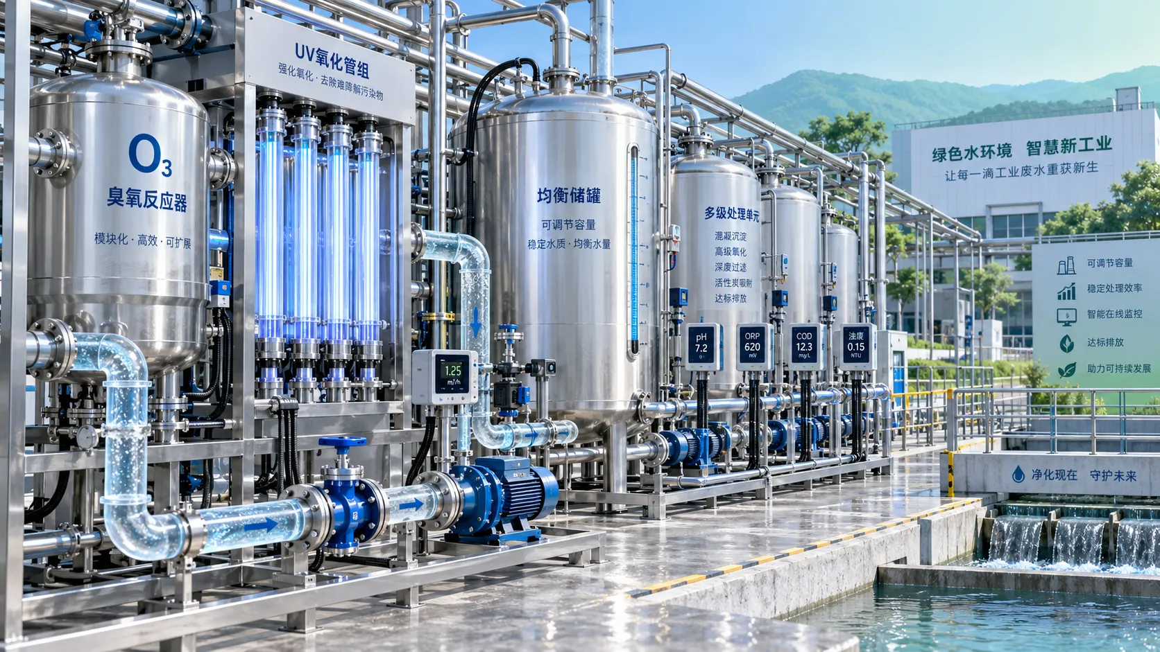 How to size advanced oxidation equipment for variable wastewater loads