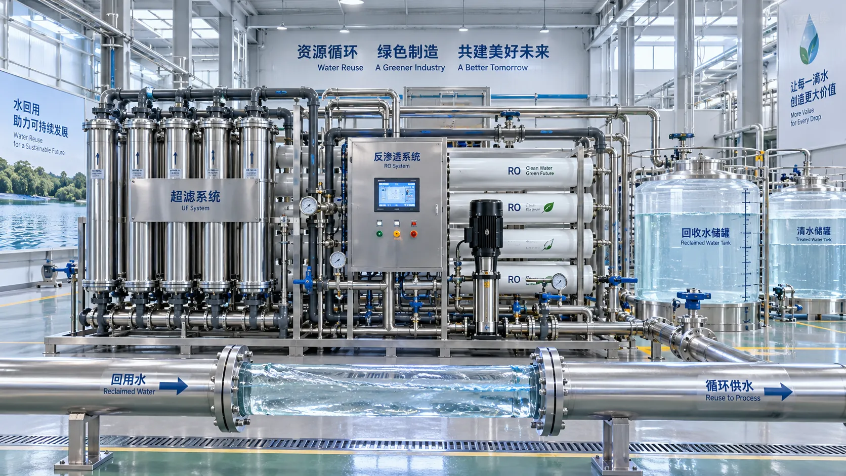Selecting Water Purification Technologies for Sustainable Factory Water Reuse