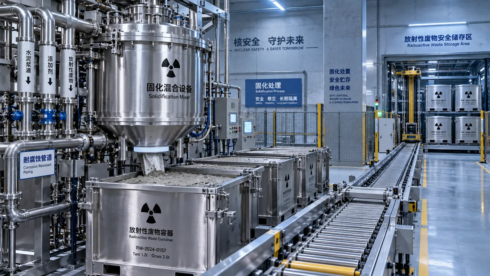 How nuclear plants select a radioactive waste solidification method