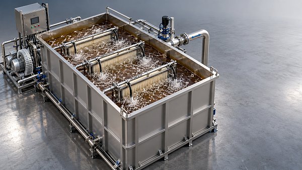 When is an MBR suitable for wastewater purification for bioprocessing?