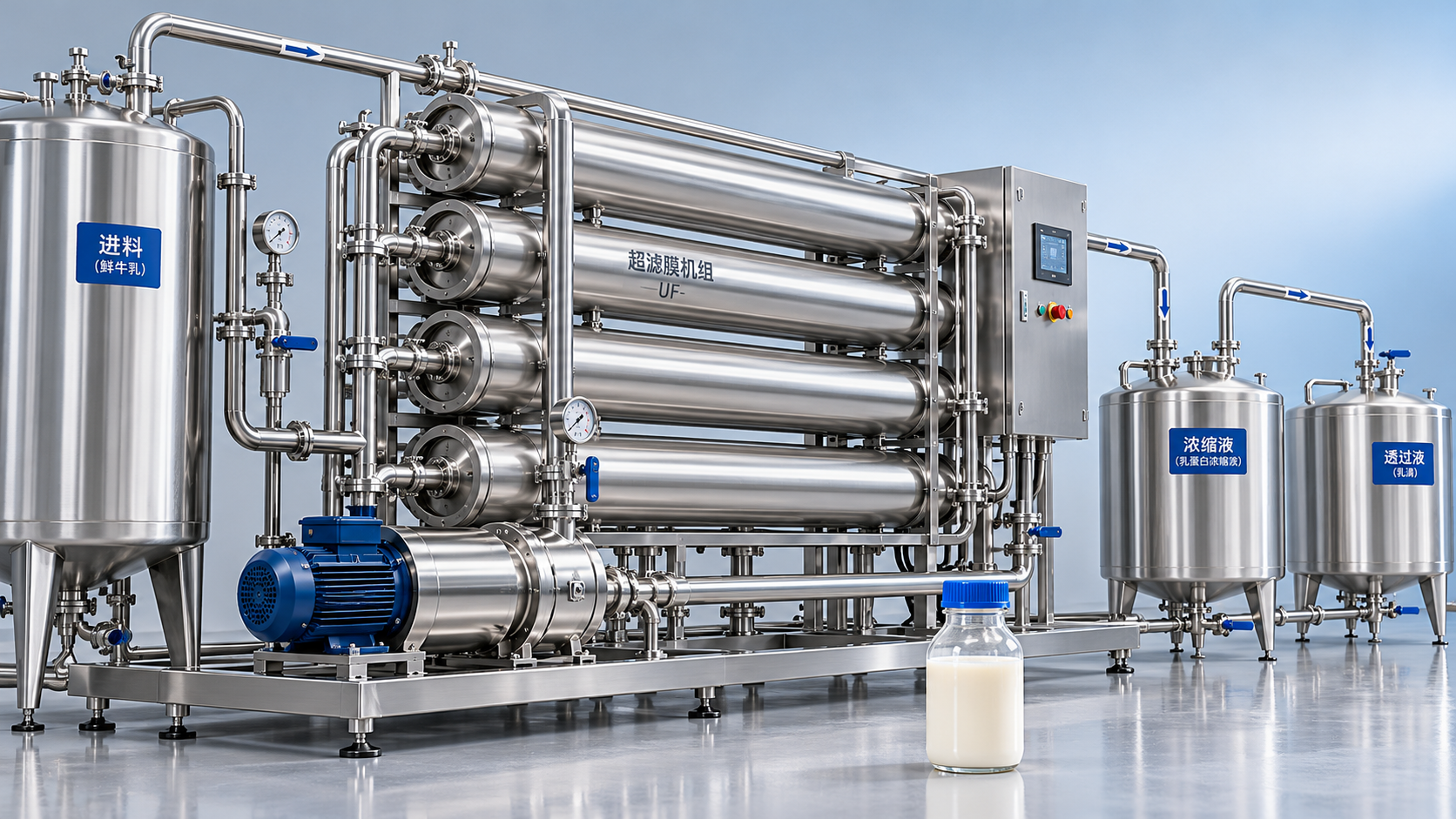 Which membrane filtration process suits dairy protein concentration?