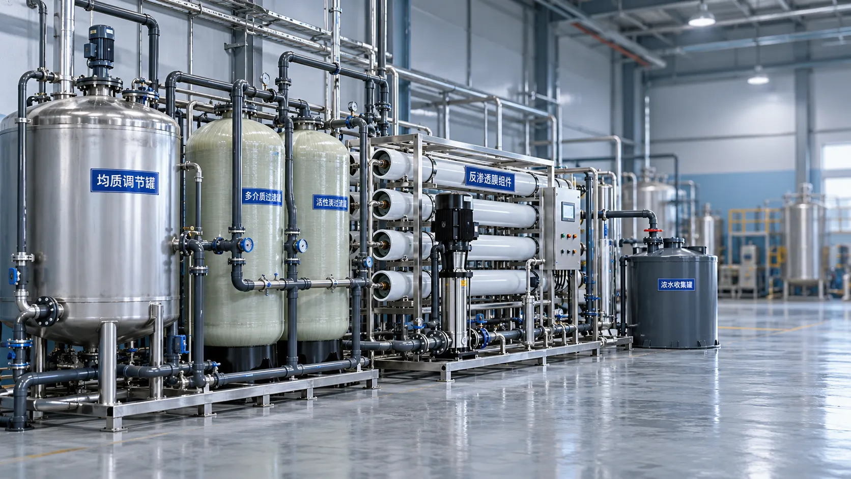 Choosing purification systems for chemical plants by contaminant load