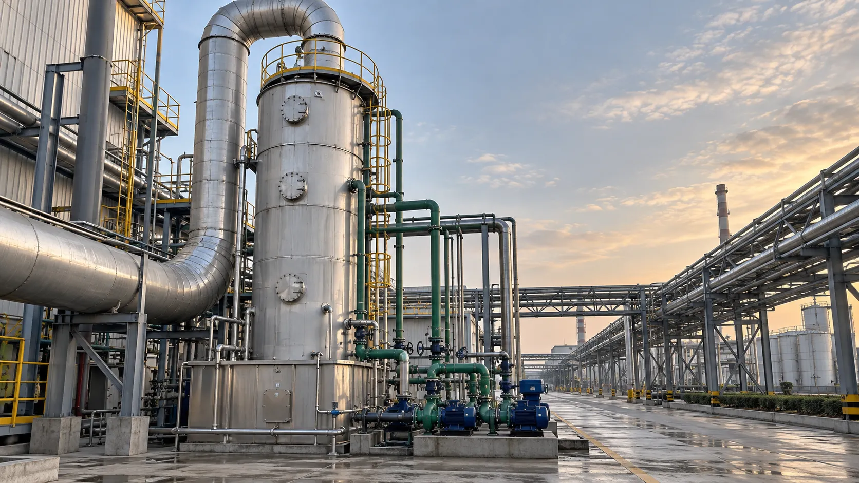 When is wet scrubbing suitable for flue gas cleaning?