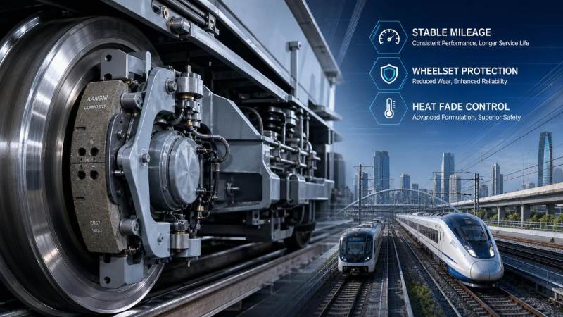 Composite Brake Pads: Cost vs Service Life in Rail Fleets Composite Brake Pads: Cost vs Service Life in Rail Fleets