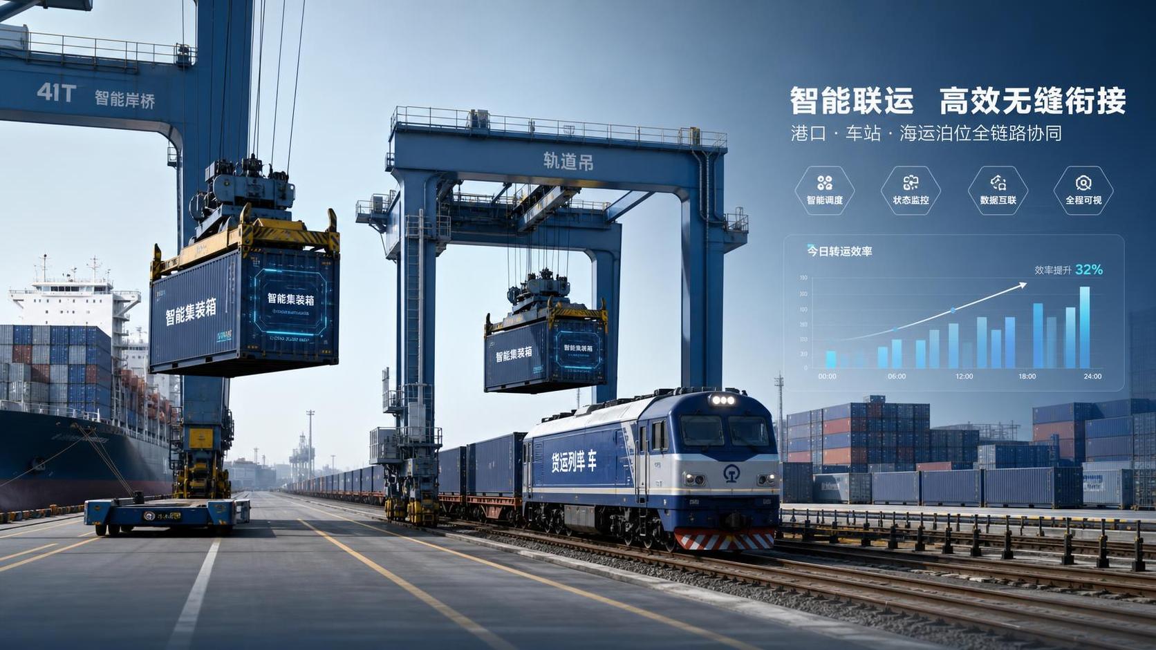 How digital land-sea interconnection improves cargo transfer efficiency