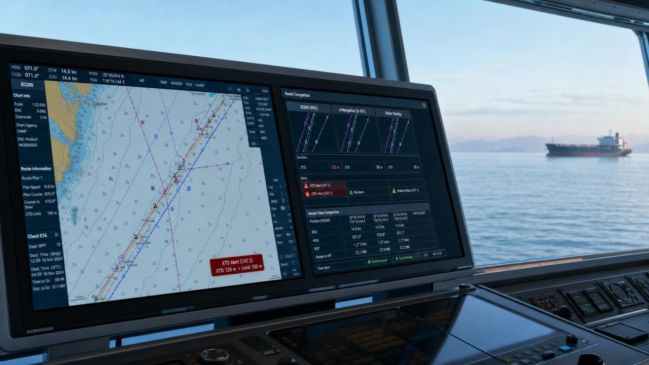 When ECDIS Protocols Cause Route Mismatch at Sea