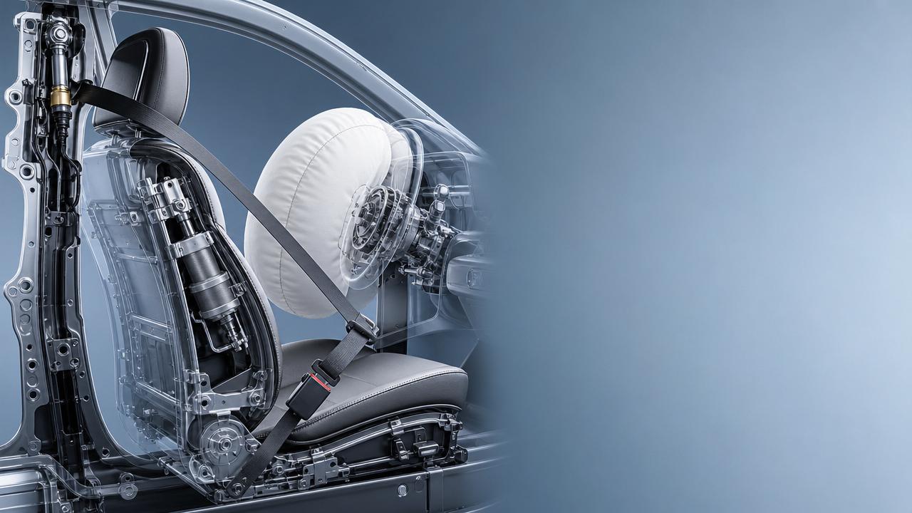 How pre-tensioning seatbelts reduce injury in real crashes