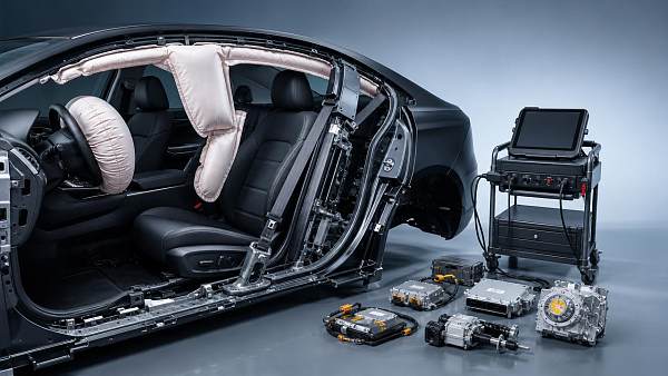 When should airbag assemblies be replaced after a crash?