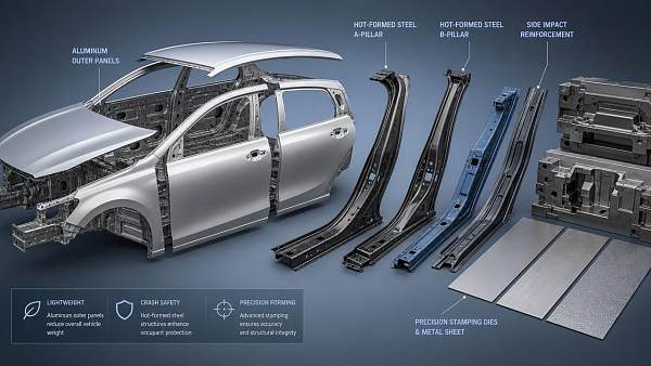 Lightweight Body Manufacturing Methods: Aluminum Panels vs Hot-Stamped Steel