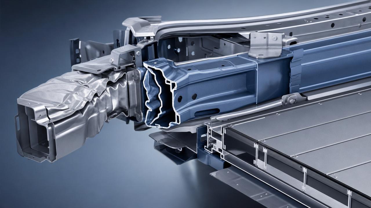 Crash Energy-Absorbing Structures: Key Design Factors and Material Trade-Offs