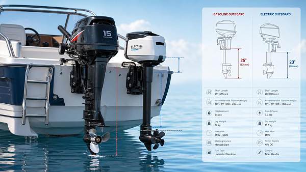 How to Choose Outboard Motors: Shaft Length, Horsepower, and Fuel Type Explained