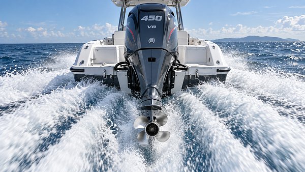 High-Speed Outboard Technology: Preventing Propeller Ventilation at Full Throttle