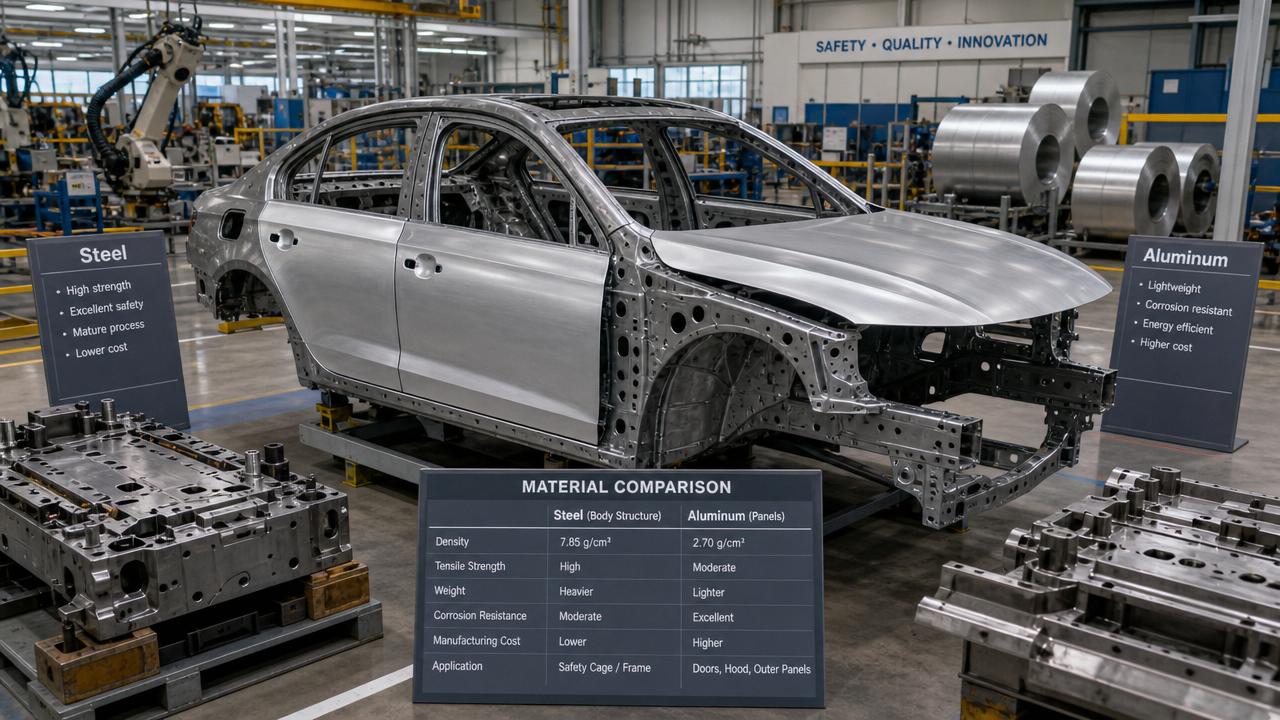 Vehicle Lightweight Solutions: Cost Trade-Offs Between Steel and Aluminum