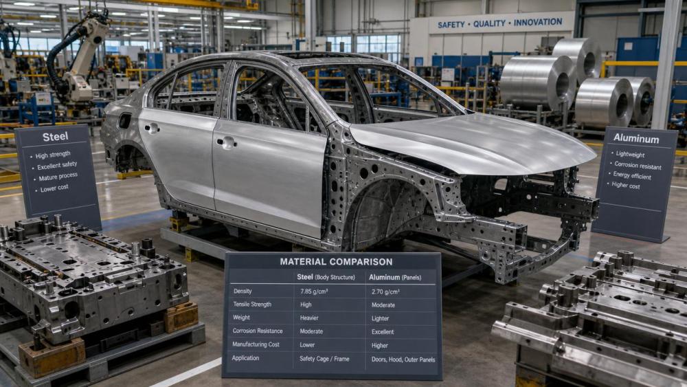Vehicle Lightweight Solutions: Cost Trade-Offs Between Steel and Aluminum