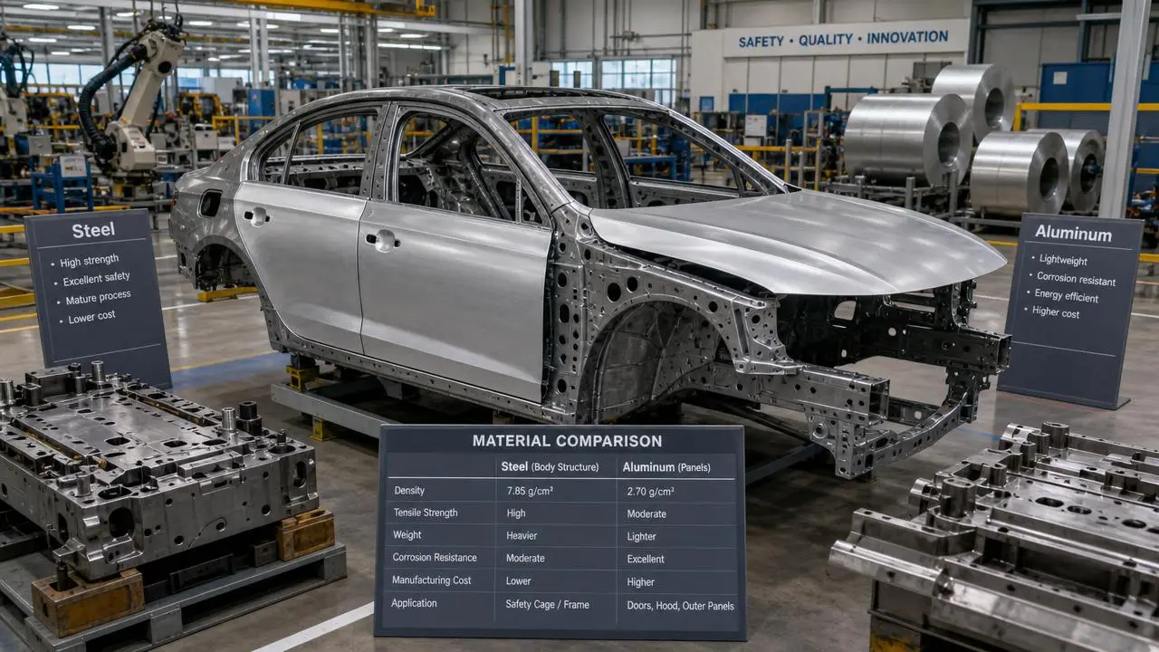 Vehicle Lightweight Solutions: Cost Trade-Offs Between Steel and Aluminum