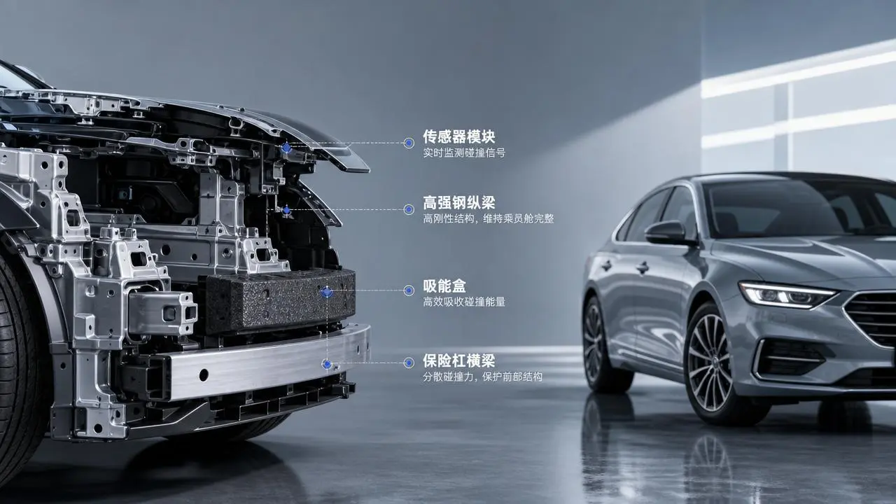 How crash energy-absorbing design affects repair cost after impact