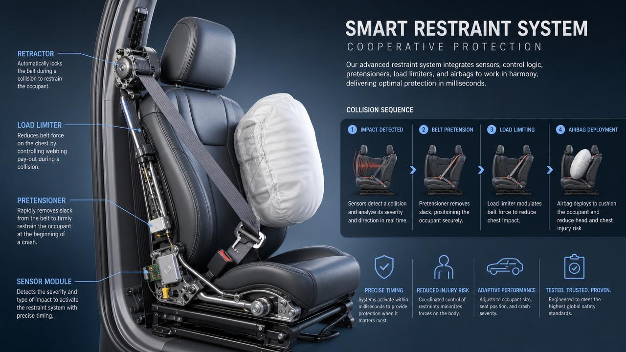 What newer seatbelt technology really improves in safety