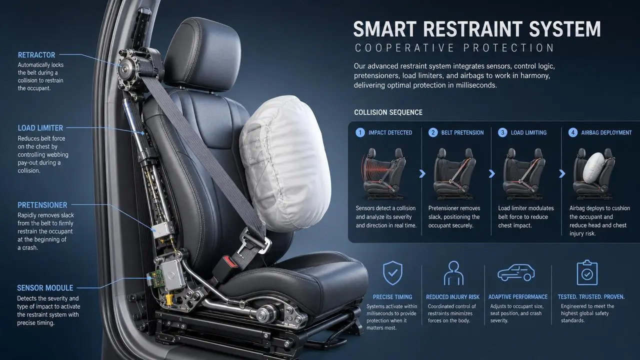 What newer seatbelt technology really improves in safety