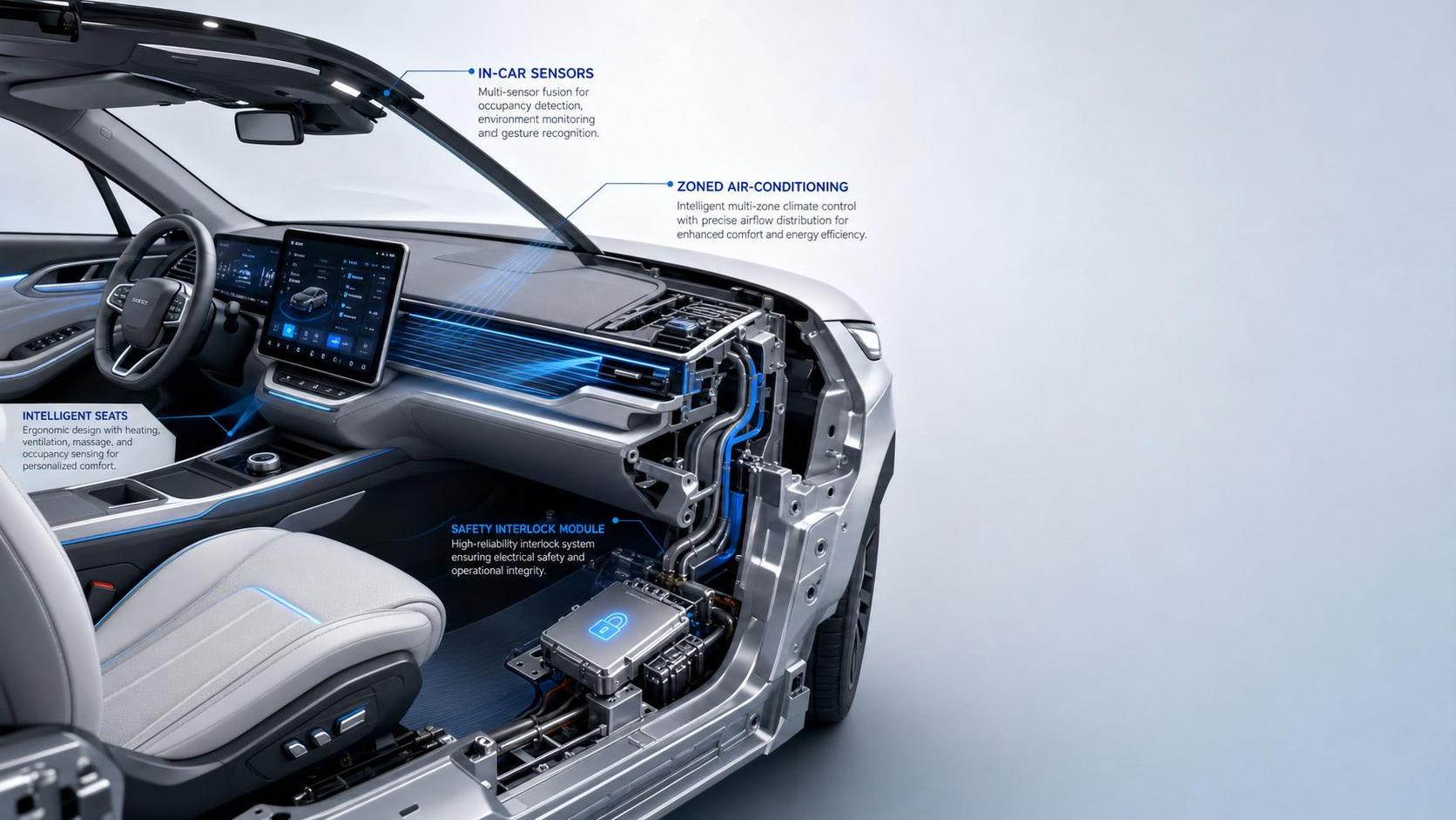 Smart Cabin Solutions for EVs: Key Functions, Use Cases, and Integration Challenges