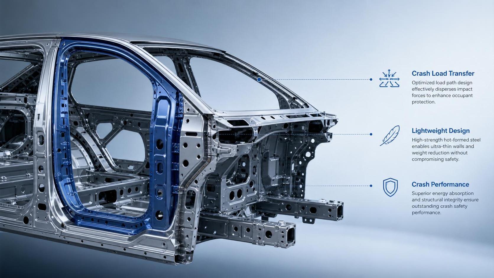 How to Evaluate Hot Stamped Steel Parts for Crash Performance and Weight Targets