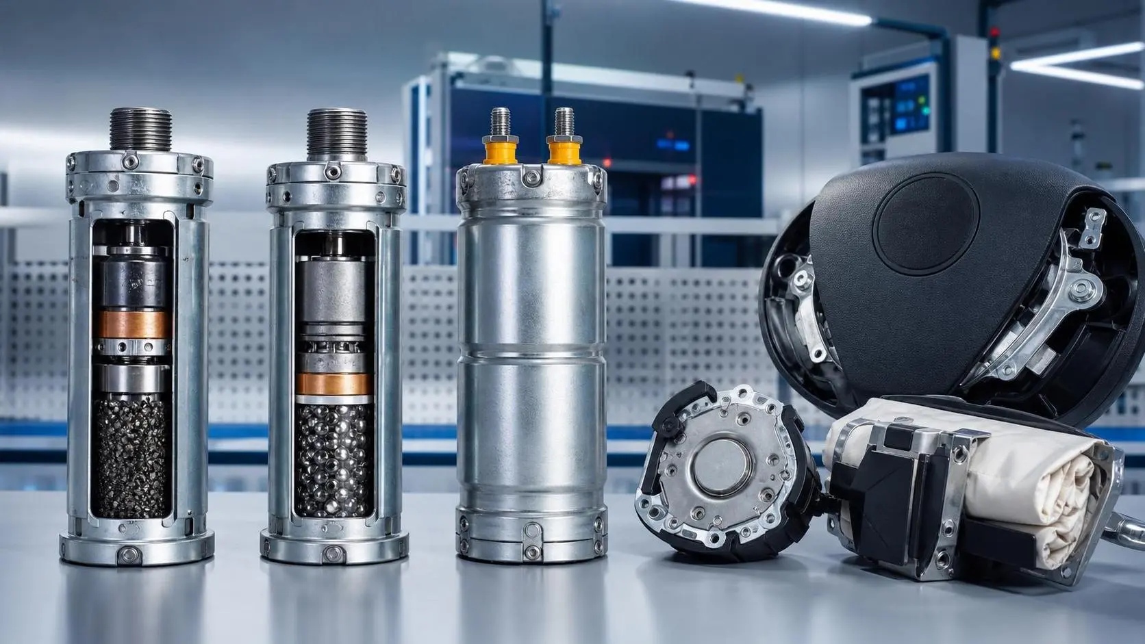 Airbag Inflators Manufacturer Comparison: Pyrotechnic vs Hybrid vs Stored Gas Designs