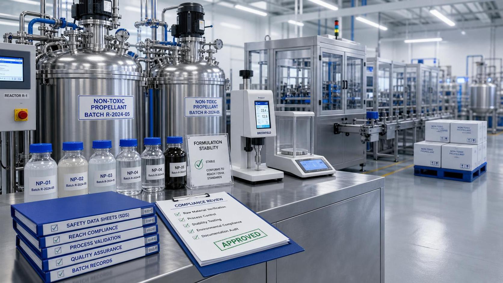 How to Evaluate a Non-Toxic Propellants Manufacturer for Compliance and Scale