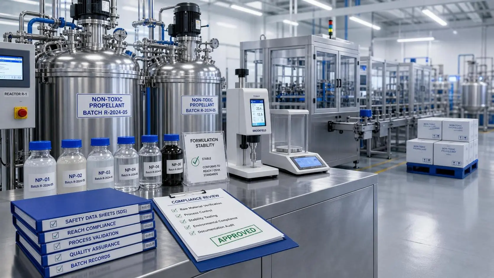 How to Evaluate a Non-Toxic Propellants Manufacturer for Compliance and Scale
