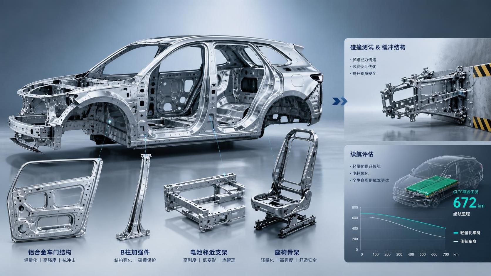 How to Evaluate Lightweight Automotive Components for EV Range and Crash Performance