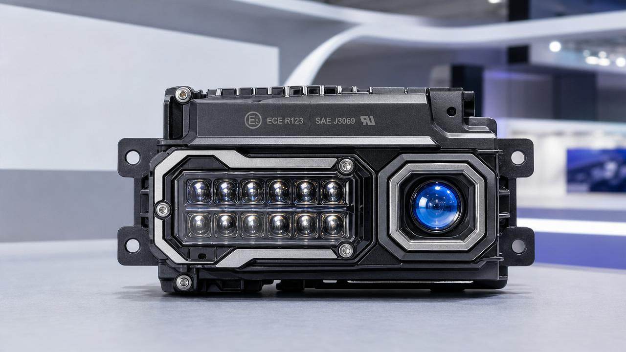 Green Energy Launches ADB+Laser Headlamp Module at Wuxi EV Show