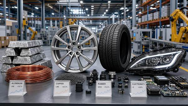 How raw material cost fluctuations affect part pricing