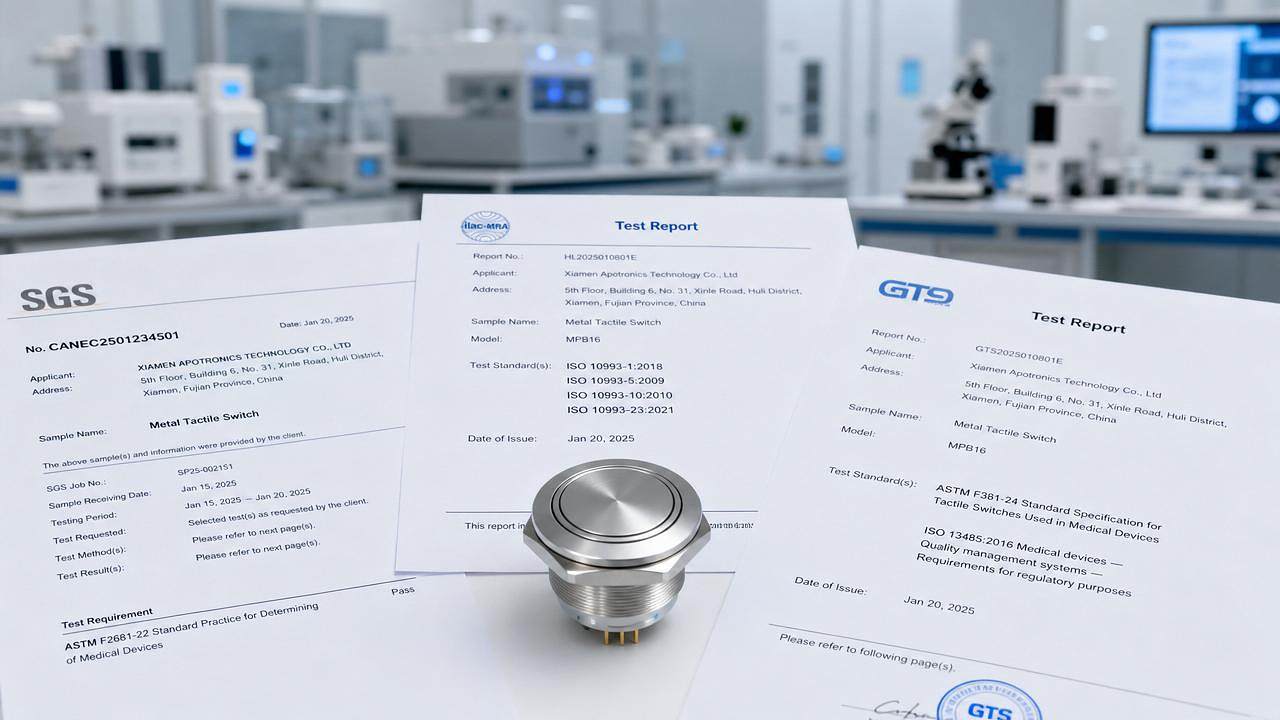 ASTM F2100-26 Takes Effect: New Biocompatibility Requirements for Haptic Touch Switches ASTM F2100-26 Takes Effect: New Biocompatibility Requirements for Haptic Touch Switches