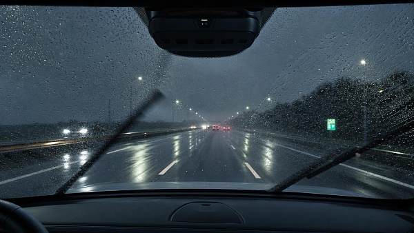 How do auto sensor switches improve rainy-day driving?