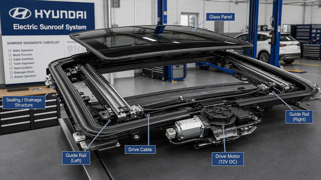 Electric Sunroof Systems Explained: Types, Drive Components, and Failure Points