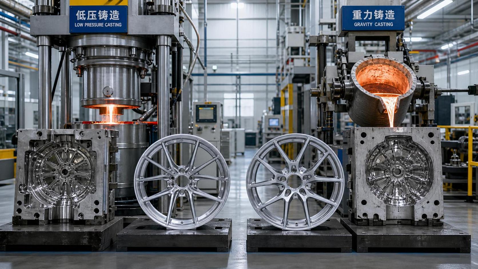Low-Pressure Casting vs Gravity Casting: Which Process Fits Aluminum Wheel Production?