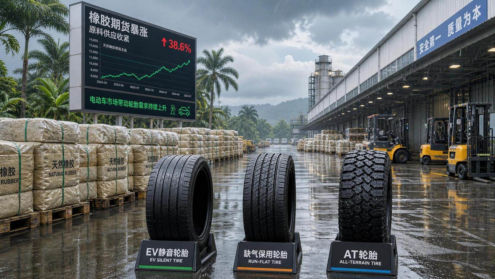 Rubber Futures Jump 22% on Thai Flooding, EV Tire Demand Rubber Futures Jump 22% on Thai Flooding, EV Tire Demand